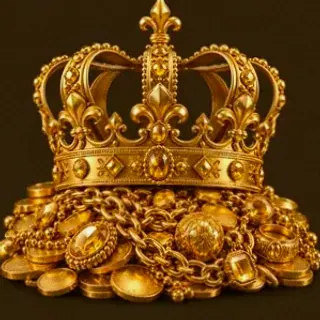 Gold treasure pile — Golden Crown